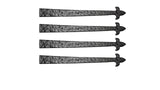 Rustic Series 20" Aluminum Decorative LIS End Strap Hinge Set