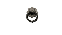Rustic Series 4" Aluminum Twisted Door Knocker Ring Pull w/Base