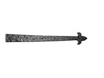 Rustic Series 20" Aluminum Decorative LIS End Strap Hinge