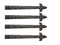 Rustic Series 16" Aluminum Decorative LIS Style Strap Hinge Set