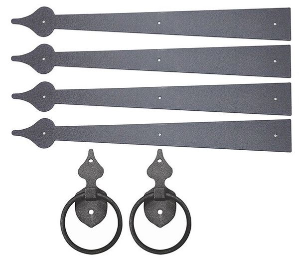 Decorative Garage Hardware Kit with Door Rings Garage Door Hardware
