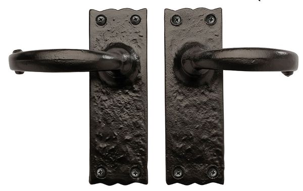 Iron Series 6" Garage Door Non-Operating Handle Set