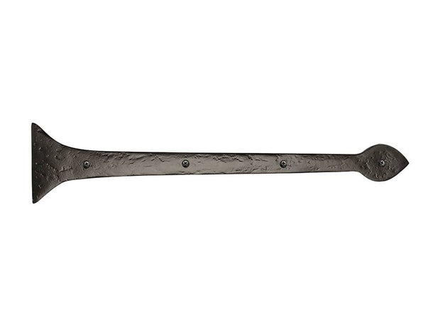 Rustic Series 19" Aluminum Decorative Spear End Strap Hinge