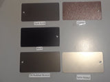 Color Samples of Decorative Metal Garage Door Hardware-sold by either piece or ring