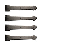 A set of Four 16" Rustic Strap Hinges with Butt Pin-Solid Aluminum