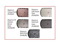 Rustic 10-1/2" Series Solid Aluminum Square End Pull Handle Set